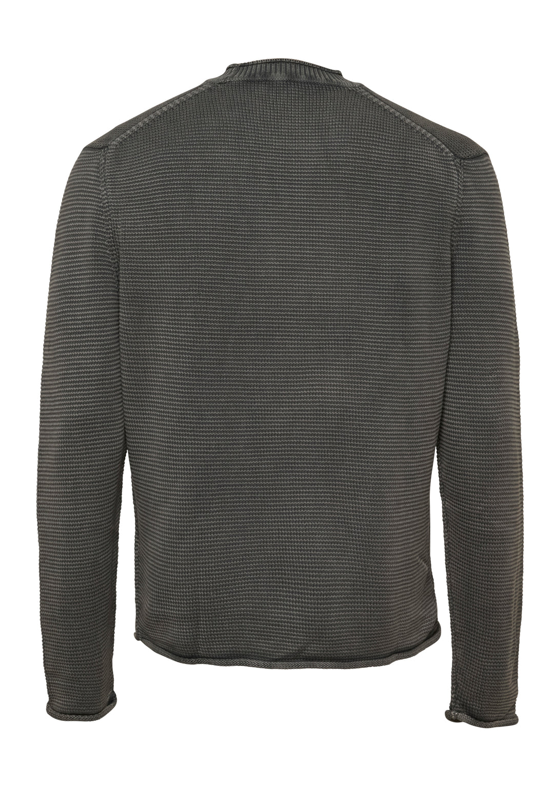 Knitted jumper shark grey regular fit crew neck