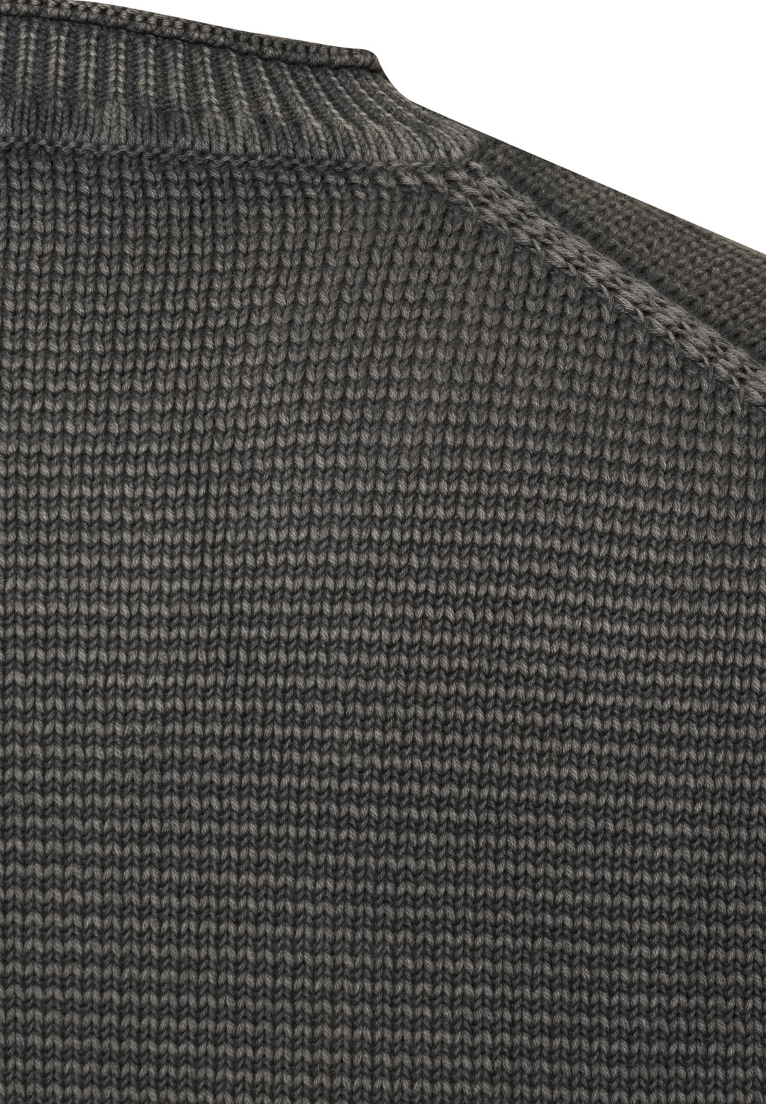 Knitted jumper shark grey regular fit crew neck