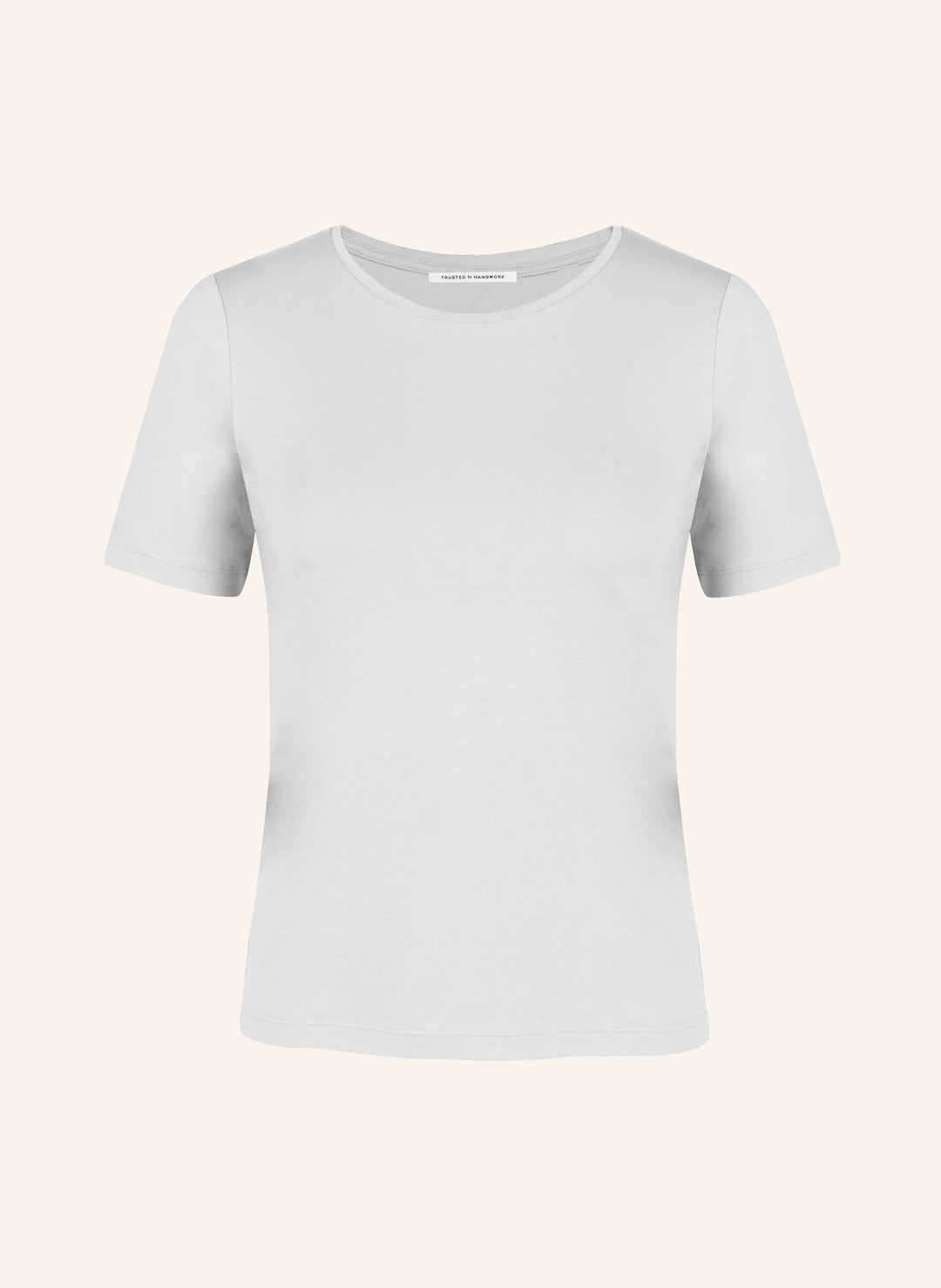 T-Shirt Woman white slim fit Rundhals