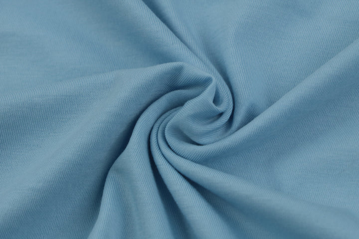 T-Shirt Woman blue cashmere slim fit Rundhals